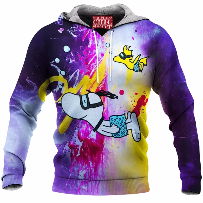 Snoopy and Woodstock Fleece Hoodie