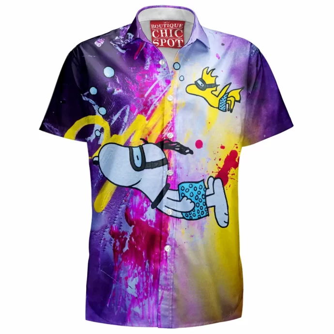 Snoopy and Woodstock Hawaiian Shirt