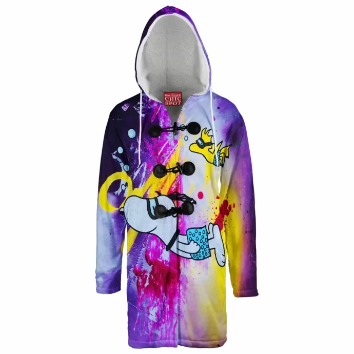 Snoopy and Woodstock Hooded Cloak Coat