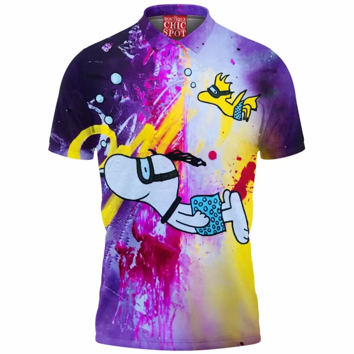 Snoopy and Woodstock Polo Shirt