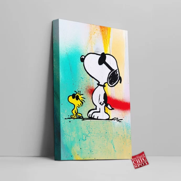 Snoopy and Woodstock Canvas Wall Art