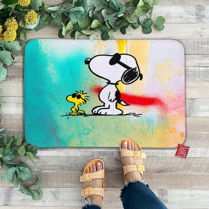 Snoopy and Woodstock Doormat