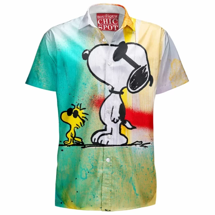 Snoopy and Woodstock Hawaiian Shirt