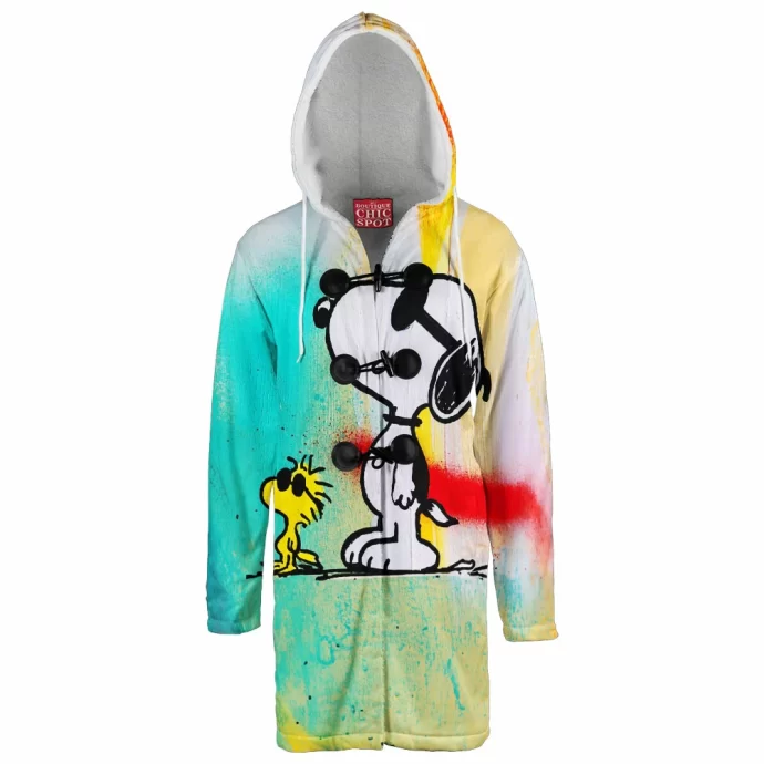 Snoopy and Woodstock Hooded Cloak Coat