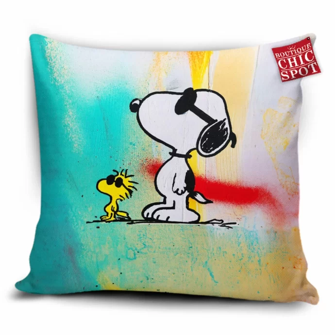 Snoopy and Woodstock Pillow Cover