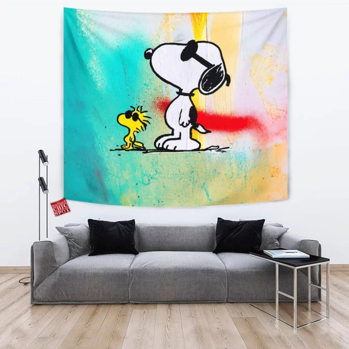 Snoopy and Woodstock Tapestry