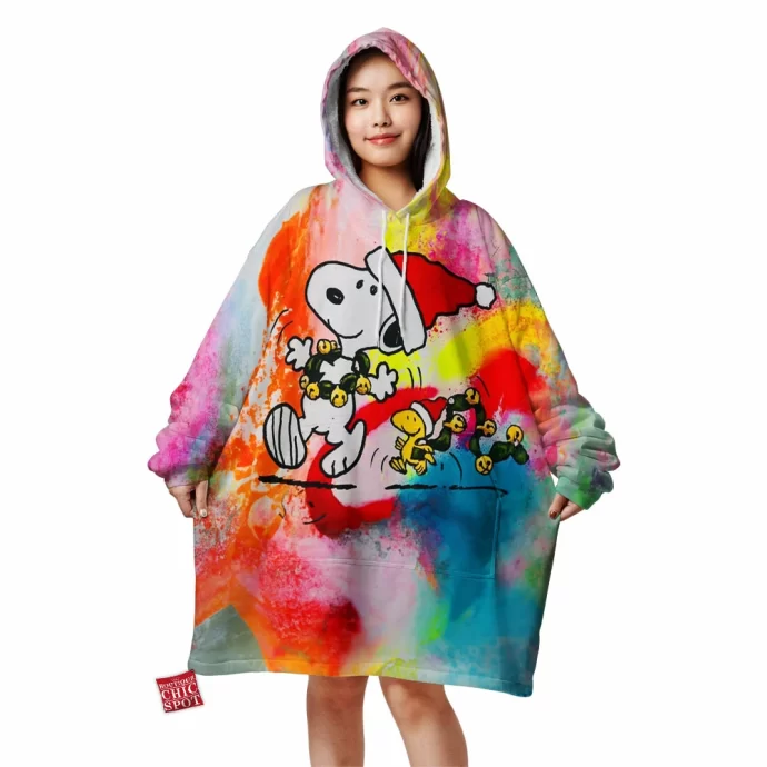 Snoopy and Woodstock Blanket Hoodie