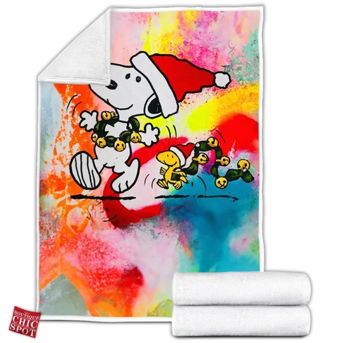 Snoopy and Woodstock Fleece Blanket