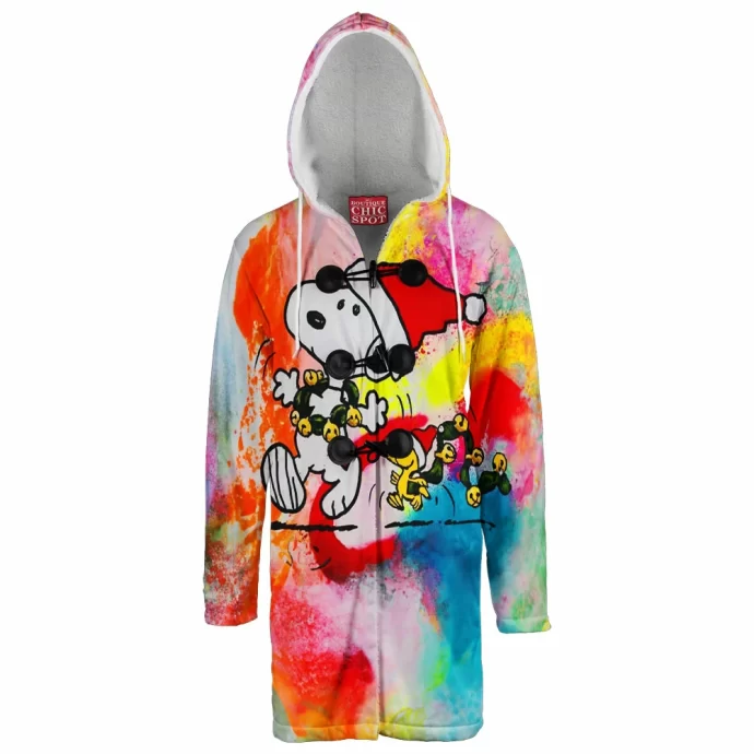 Snoopy and Woodstock Hooded Cloak Coat