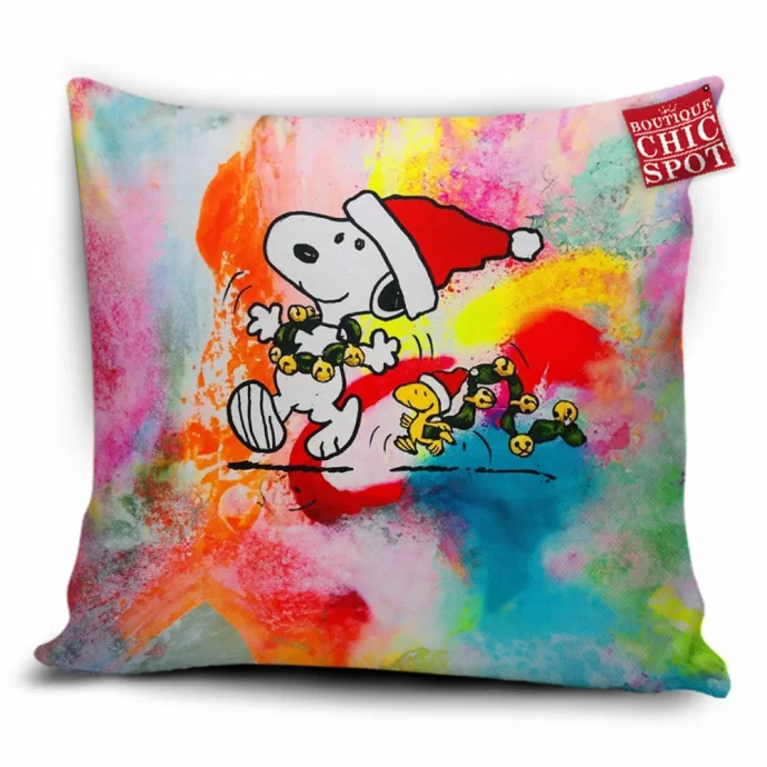 Snoopy and Woodstock Pillow Cover