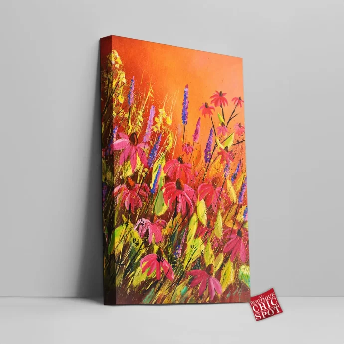 Coneflowers Canvas Wall Art