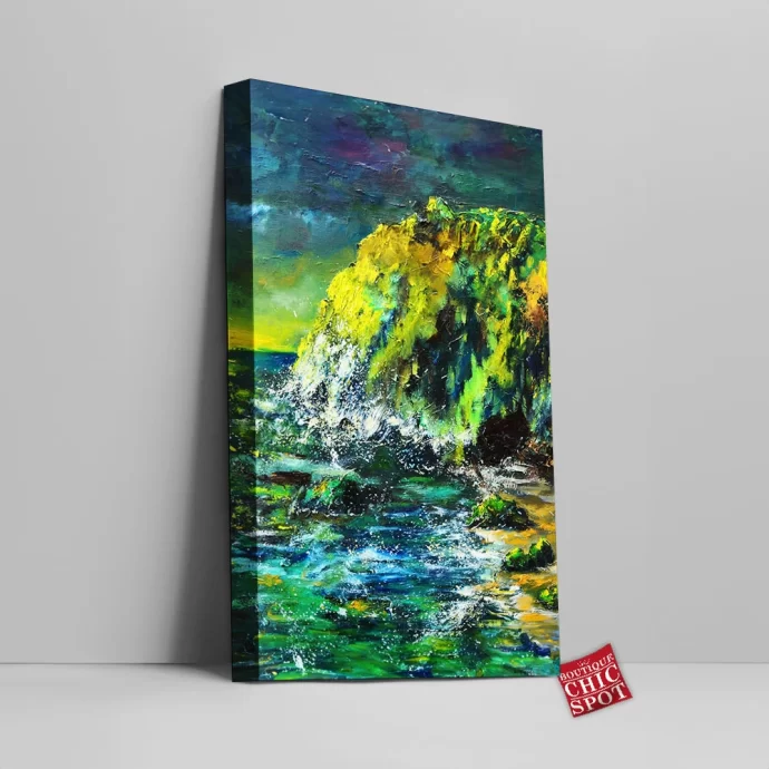 Sunset on Cliffs Canvas Wall Art