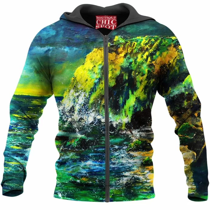 Sunset on Cliffs Zip Hoodie