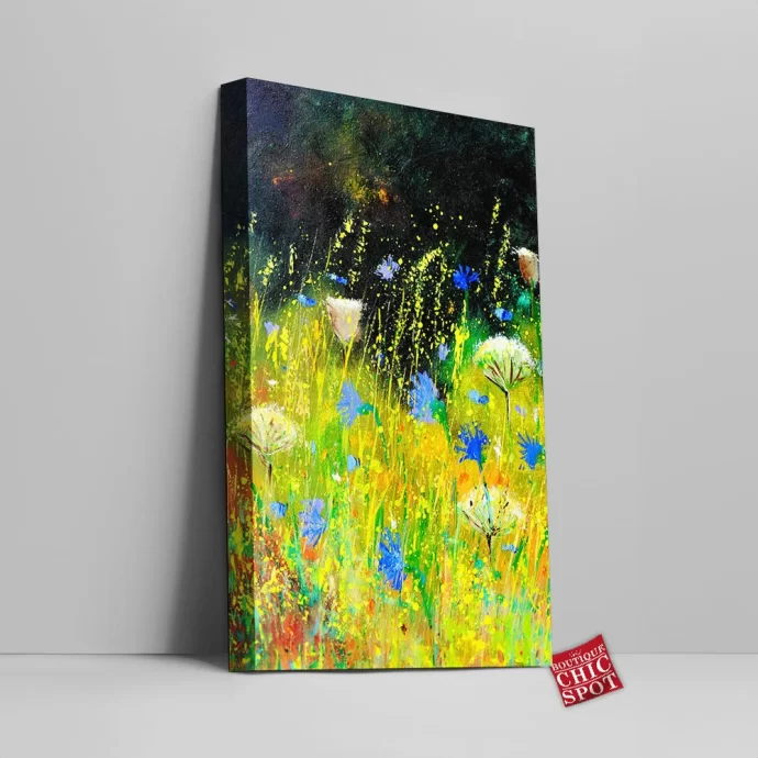 Wild Summer Flowers Canvas Wall Art