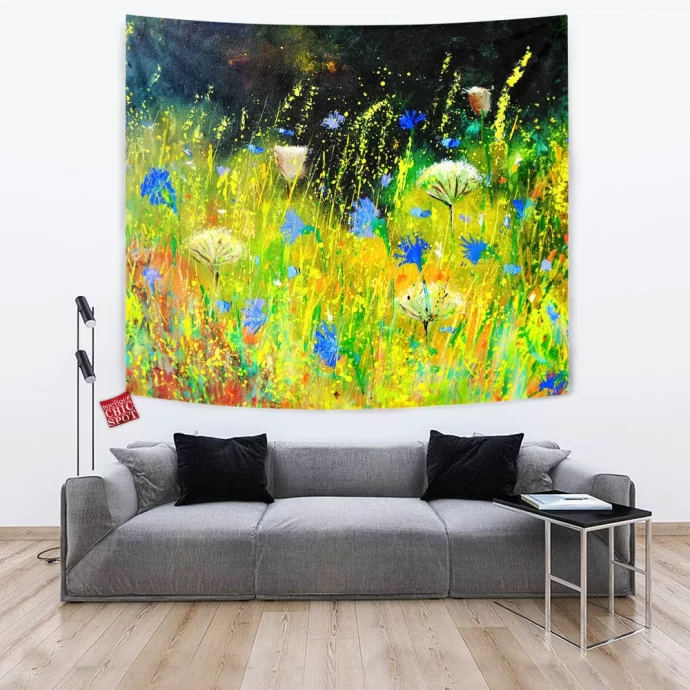 Wild Summer Flowers Tapestry