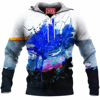 Abstract Fleece-Hoodie
