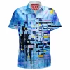 Blue Urban Hawaiian Shirt