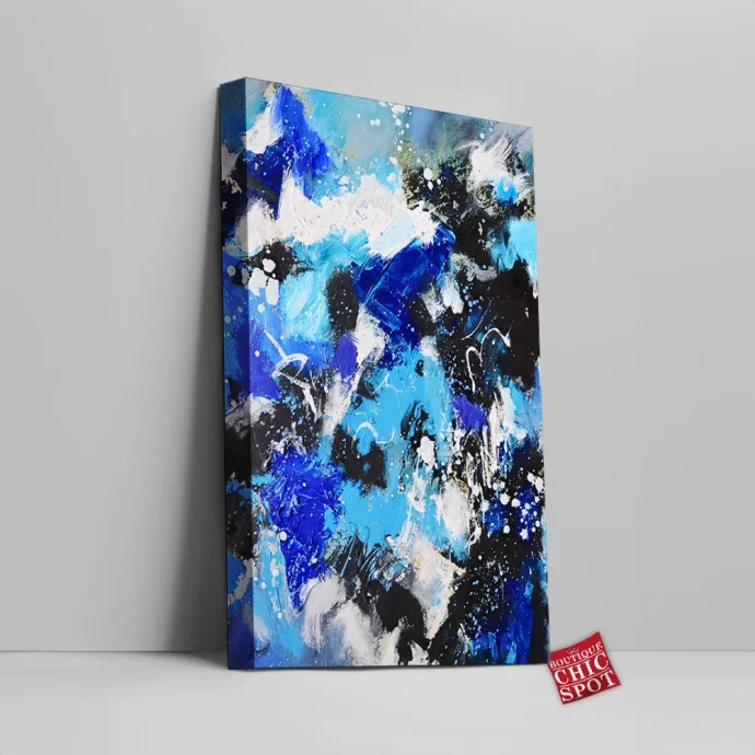 Happy Blue Canvas Wall Art