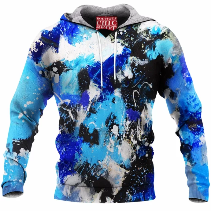 Happy Blue Fleece Hoodie