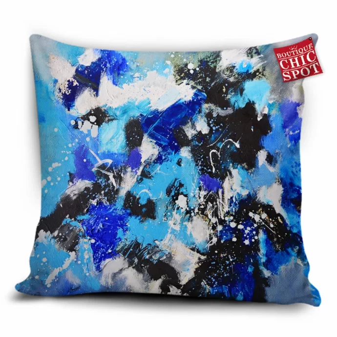 Happy Blue Pillow Cover