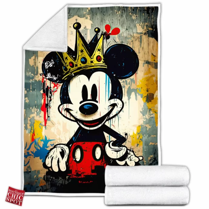 King Mickey Mouse Fleece Blanket