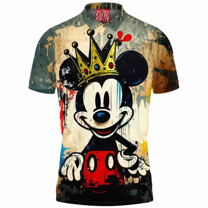 King Mickey Mouse Polo Shirt