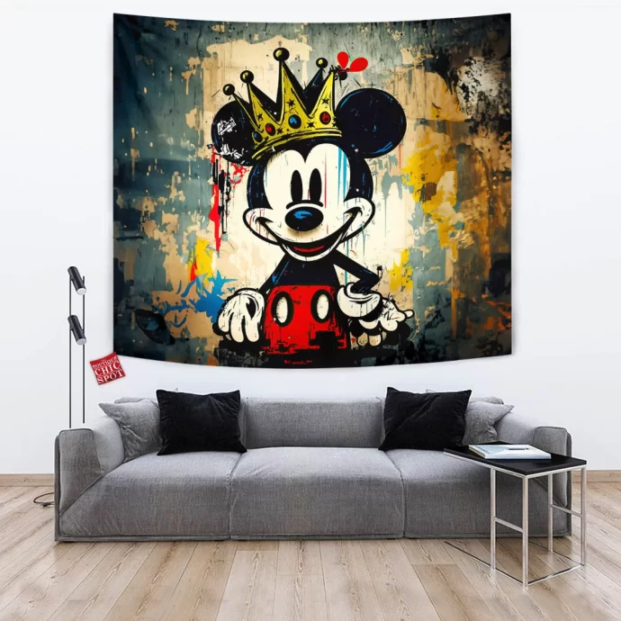 King Mickey Mouse Tapestry