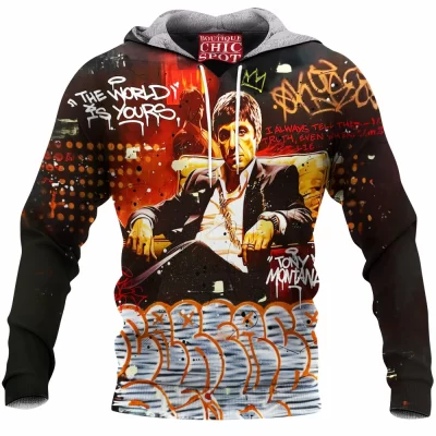 Tony Montana Fleece-Hoodie