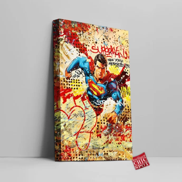 Superman Vintage Canvas Wall Art