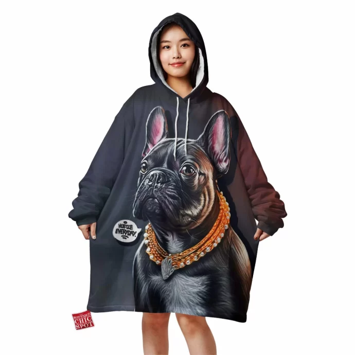 Gangster Dog Blanket Hoodie