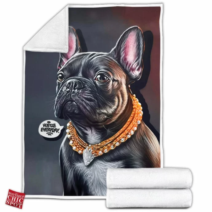 Gangster Dog Fleece Blanket