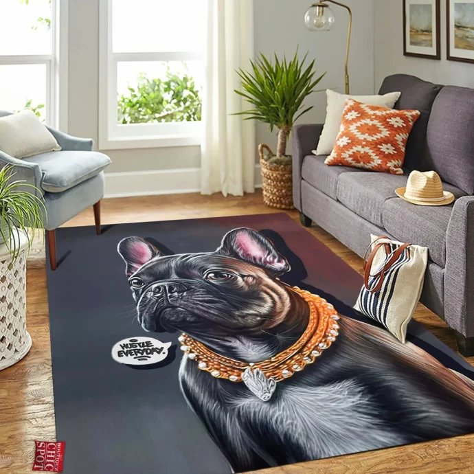 Gangster Dog Rectangle Rug