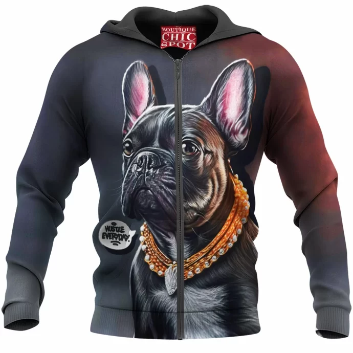 Gangster Dog Zip Hoodie