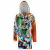 Psychedelic Surfing Hooded Cloak Coat
