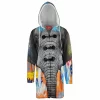 Elephant Hooded Cloak Coat