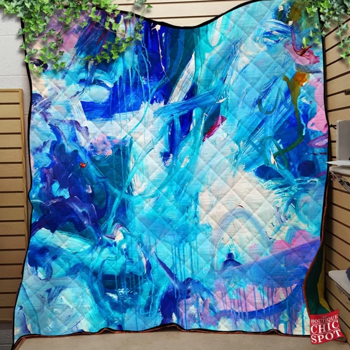 Blue Escape Quilt Blanket