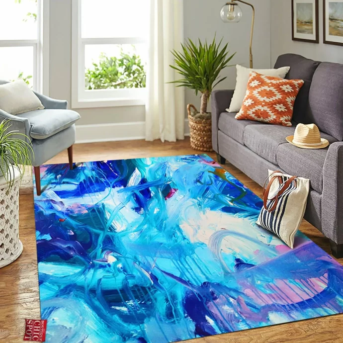 Blue Escape Rectangle Rug