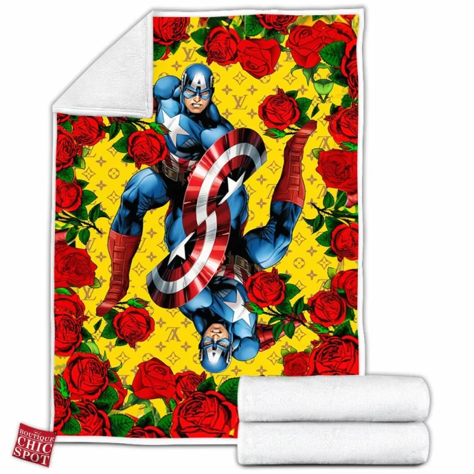 Captain America Fleece Blanket