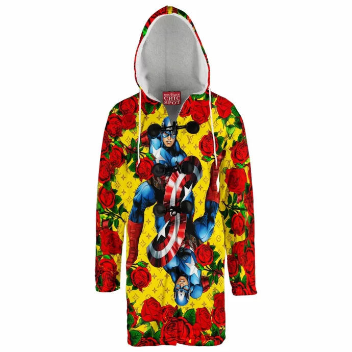 Captain America Hooded Cloak Coat