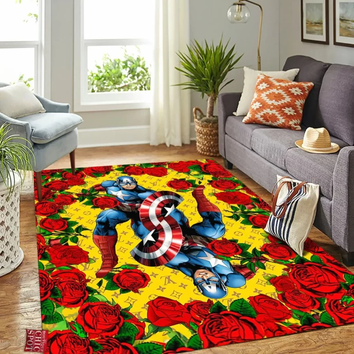 Captain America Rectangle Rug