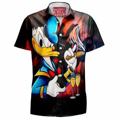 Animation Hawaiian-Shirt, Disney Hawaiian-Shirt, Donald Duck Hawaiian-Shirt