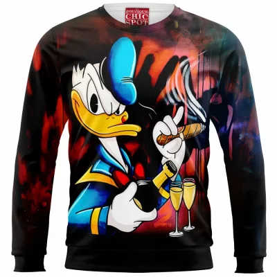 Donald Duck Zip Sweatshirt, Disney Zip Sweatshirt