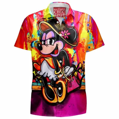 Animation Hawaiian-Shirt, Minnie Mouse Hawaiian-Shirt, Disney Hawaiian-Shirt