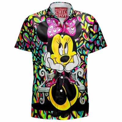 Animation Hawaiian-Shirt, Minnie Mouse Hawaiian-Shirt, Disney Hawaiian-Shirt