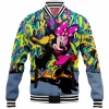 Animation Baseball-Jacket, Minnie Mouse Baseball-Jacket, Disney Baseball-Jacket