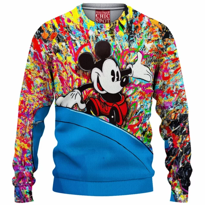 Mickey Mouse Knitted Sweater