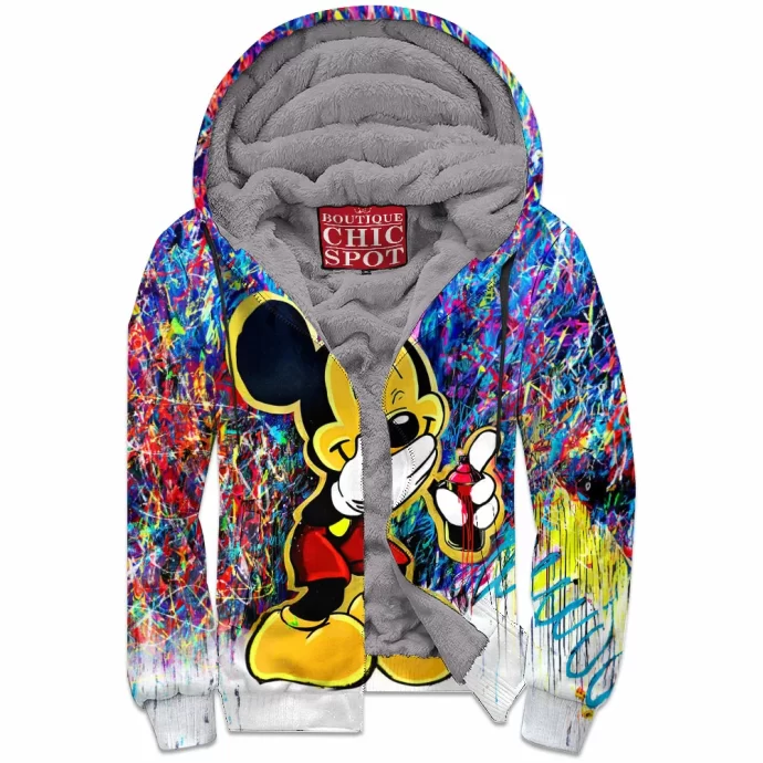 Mickey Mouse Zip Fleece Hoodie