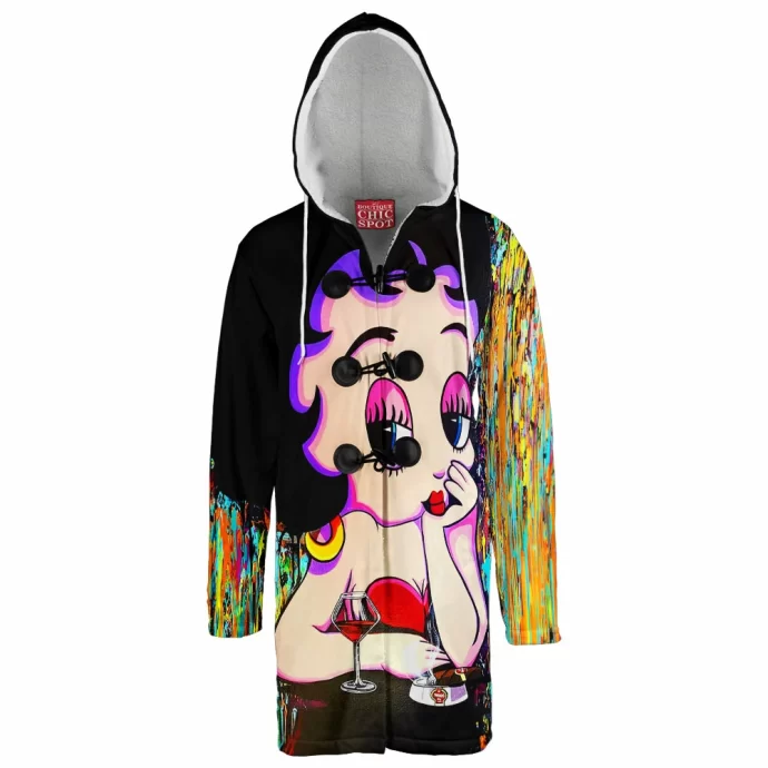 Betty Boop Hooded Cloak Coat