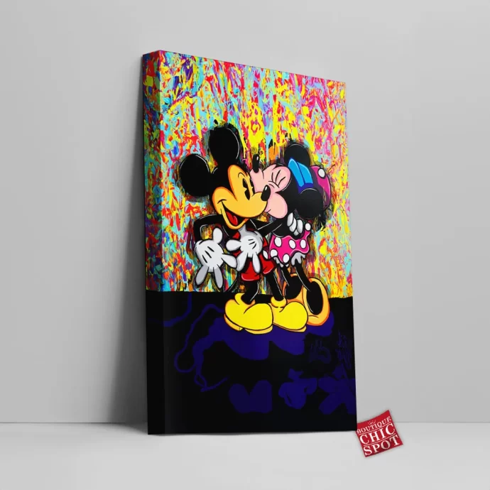 Mickey Mouse Minnie Mouse Canvas Wall Art