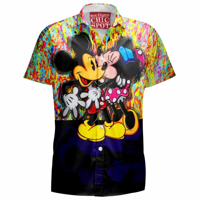 Mickey Mouse Minnie Mouse Hawaiian Shirt